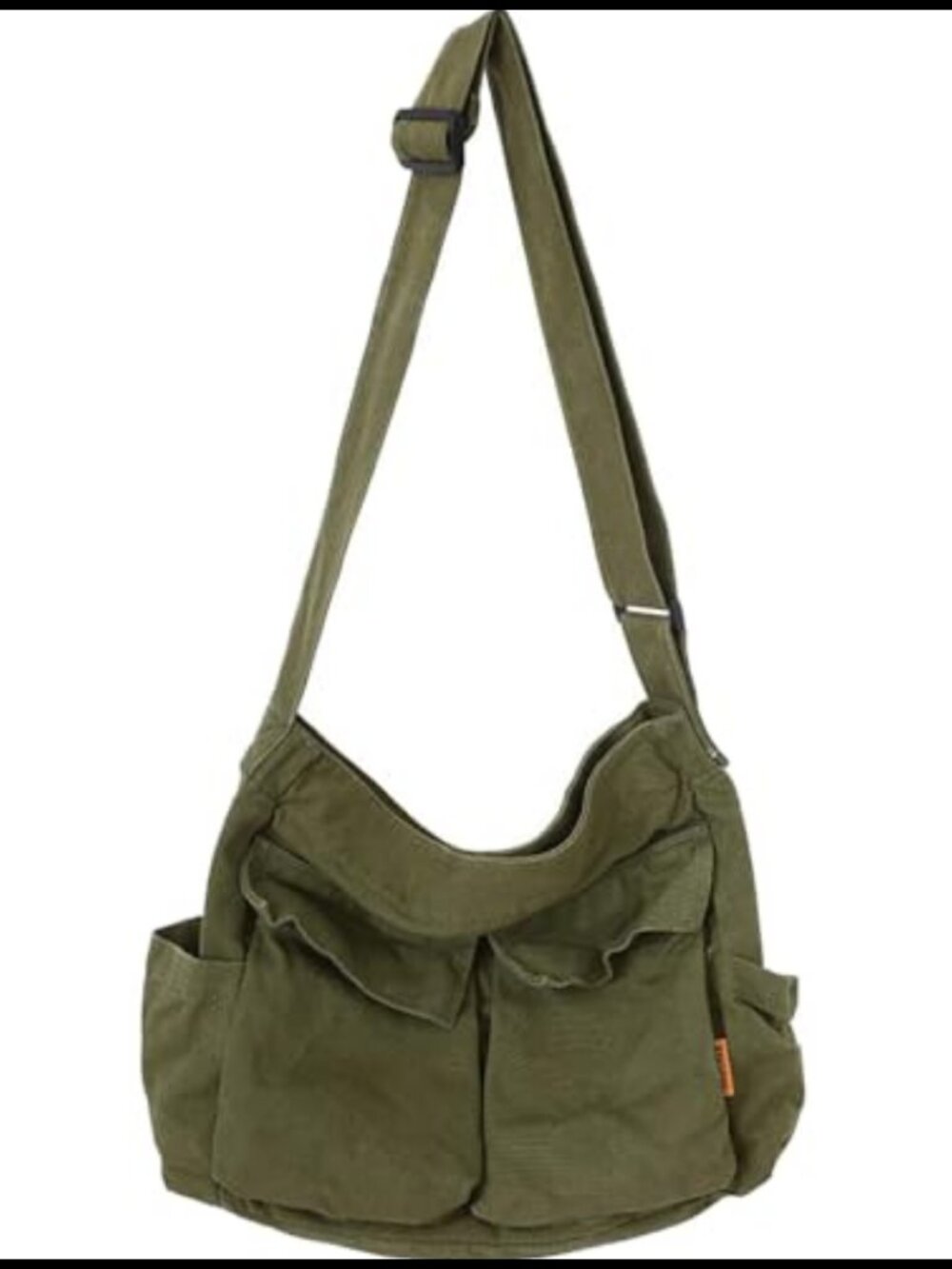 Canvas Hobo Crossbody Messenger Bag Large Shoulder Tote Adjustable Strap